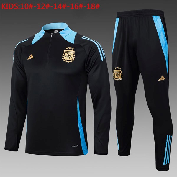 Kinder Sweatshirts Argentinien 2024-2025 Schwarz Blau 3